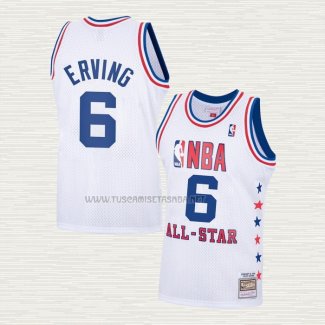 Camiseta Julius Erving NO 6 All Star 1985 Blanco