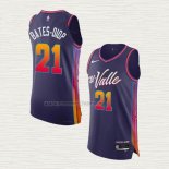 Camiseta Keita Bates-Diop NO 21 Phoenix Suns Ciudad Autentico 2023-24 Violeta