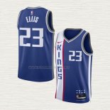 Camiseta Keon Ellis NO 23 Sacramento Kings Ciudad 2023-24 Azul