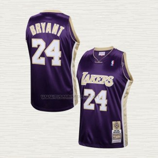 Camiseta Kobe Bryant NO 24 Los Angeles Lakers Hardwood Classics Hall Of Fame 2020 Violeta