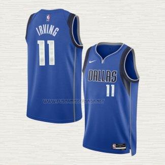 Camiseta Kyrie Irving NO 11 Dallas Mavericks Icon 2022-23 Azul