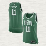 Camiseta Kyrie Irving NO 11 Mujer Boston Celtics Icon Verde