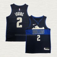 Camiseta Kyrie Irving NO 2 Dallas Mavericks Statement Azul