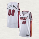 Camiseta Miami Heat Personalizada Association 2020-21 Blanco