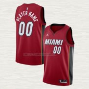 Camiseta Miami Heat Personalizada Statement Rojo