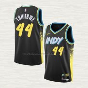 Camiseta Oscar Tshiebwe NO 44 Indiana Pacers Ciudad 2023-24 Negro