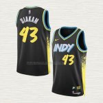 Camiseta Pascal Siakam NO 43 Indiana Pacers Ciudad 2023-24 Negro