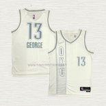 Camiseta Paul George NO 13 Oklahoma City Thunder Ciudad 2021-22 Blanco
