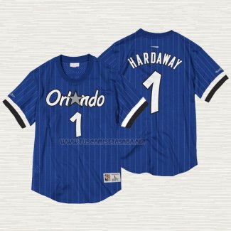 Camiseta Penny Hardaway NO 1 Orlando Magic Manga Corta Azul