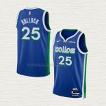 Camiseta Reggie Bullock NO 25 Dallas Mavericks Ciudad 2022-23 Azul