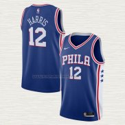Camiseta Tobias Harris NO 12 Philadelphia 76ers Icon 2020-21 Azul