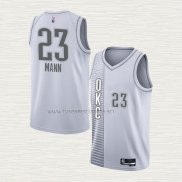 Camiseta Tre Mann NO 23 Oklahoma City Thunder Ciudad 2021-22 Blanco