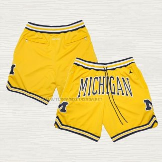 Pantalone Air Jordan Just Don NCAA Michigan Amarillo