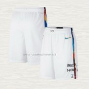 Pantalone Brooklyn Nets Ciudad 2022-23 Blanco