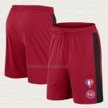 Pantalone Detroit Pistons 75th Anniversary Rojo