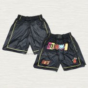 Pantalone Miami Heat Ciudad Just Don 2021-22 Negro