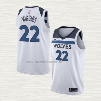 Camiseta Andrew Wiggins NO 22 Minnesota Timberwolves Association Blanco