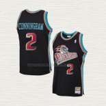 Camiseta Cade Cunningham NO 2 Detroit Pistons Hardwood Classics Negro