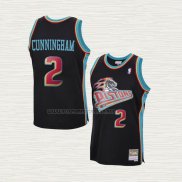 Camiseta Cade Cunningham NO 2 Detroit Pistons Hardwood Classics Negro