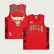 Camiseta Chicago Bulls x AAPE Rojo