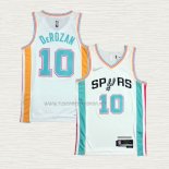 Camiseta DeMar DeRozan NO 10 San Antonio Spurs Ciudad 2021-22 Blanco