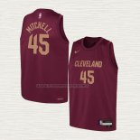 Camiseta Donovan Mitchell NO 45 Nino Cleveland Cavaliers Icon 2022-23 Rojo