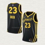 Camiseta Draymond Green NO 23 Golden State Warriors Ciudad 2023-24 Negro