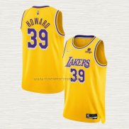 Camiseta Dwight Howard NO 39 Los Angeles Lakers 75th Anniversary 2021-22 Amarillo
