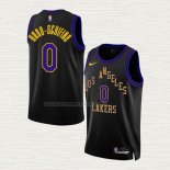 Camiseta Jalen Hood-Schifino NO 0 Los Angeles Lakers Ciudad 2023-24 Negro