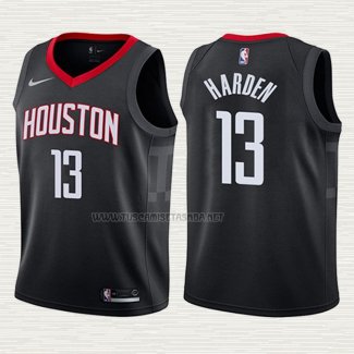 Camiseta James Harden NO 13 Nino Houston Rockets 2017-18 Negro