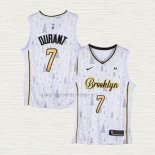 Camiseta Kevin Durant NO 7 Brooklyn Nets Christmas Blanco