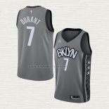 Camiseta Kevin Durant NO 7 Brooklyn Nets Statement 2021 Gris