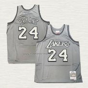 Camiseta Kobe Bryant NO 24 Los Angeles Lakers Mitchell & Ness 1996-97 Gris