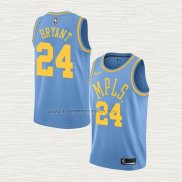 Camiseta Kobe Bryant NO 8 Los Angeles Lakers Classic 2017-18 Azul