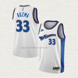 Camiseta Kyle Kuzma NO 33 Washington Wizards Classic 2022-23 Blanco