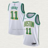Camiseta Kyrie Irving NO 11 Boston Celtics Ciudad Blanco