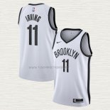 Camiseta Kyrie Irving NO 11 Brooklyn Nets Association 2020-21 Blanco