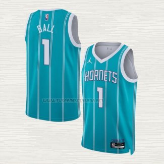 Camiseta LaMelo Ball NO 1 Charlotte Hornets Icon 2022-23 Verde