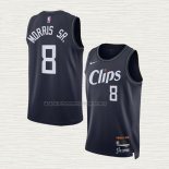 Camiseta Marcus Morris Sr. NO 8 Los Angeles Clippers Ciudad 2023-24 Azul