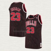 Camiseta Michael Jordan NO 23 Chicago Bulls Hardwood Classics Throwback 1997-98 Negro