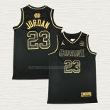 Camiseta Michael Jordan NO 23 North Carolina Tar Heels Negro