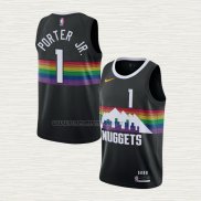 Camiseta Michael Porter JR. NO 1 Denver Nuggets Icon 2020-21 Azul