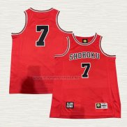 Camiseta Miyagi NO 7 Shohoku Rojo