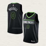 Camiseta NO 0 Minnesota Timberwolves Statement 2022-23 Negro D'Angelo Russell
