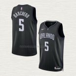 Camiseta Paolo Banchero NO 5 Orlando Magic Ciudad 2022-23 Negro