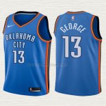 Camiseta Paul George NO 13 Nino Oklahoma City Thunder 2017-18 Azul