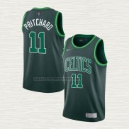Camiseta Payton Pritchard NO 11 Boston Celtics Earned 2020-21 Verde