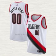 Camiseta Portland Trail Blazers Personalizada Association 2020-21 Blanco