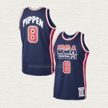 Camiseta Scottie Pippen NO 8 USA 1992 Azul