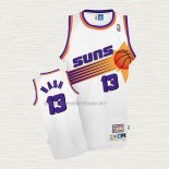 Camiseta Steve Nash NO 13 Phoenix Suns Retro Blanco